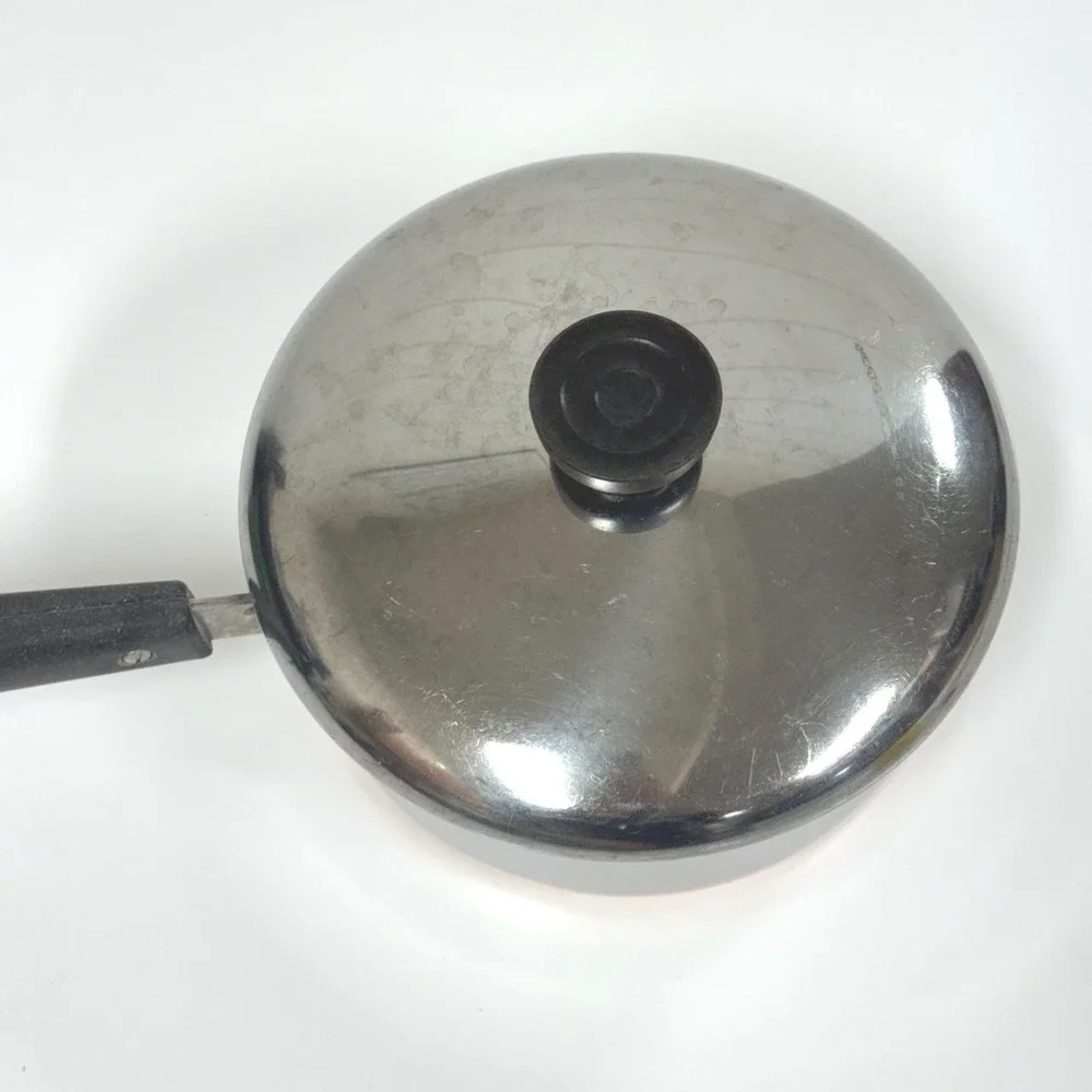 Vintage Revere Ware Copper Bottom Pot - 1 Quart double ring pre 1968